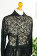 50er Jahre Spitzenkleid schwarz 40er 50er Abendmode Frau Rockabilly S 36-38 schwarz Special vintageberlin.de