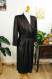 40er Jahre Abendkleid schwarz gold