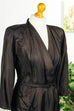 40er Jahre Abendkleid schwarz gold