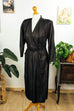 40er Jahre Abendkleid schwarz gold