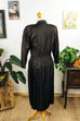 40er Jahre Abendkleid schwarz gold