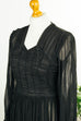 Chiffon Abendkleid schwarz 30er 40er Abendmode Frau Rockabilly S 36-38 schwarz Special vintageberlin.de