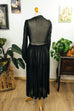 Chiffon Abendkleid schwarz 30er 40er Abendmode Frau Rockabilly S 36-38 schwarz Special vintageberlin.de