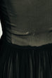 Chiffon Abendkleid schwarz 30er 40er Abendmode Frau Rockabilly S 36-38 schwarz Special vintageberlin.de