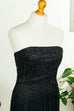Fishtail Abendkleid schwarz Tüll 90er Abendmode Frau Gothic S 36-38 schwarz Special vintageberlin.de