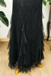 Fishtail Abendkleid schwarz Tüll 90er Abendmode Frau Gothic S 36-38 schwarz Special vintageberlin.de