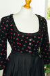 Vintage Cord Dirndl schwarz Rosen 60er Dirndl Frau M 40-42 Rockabilly rot S 36-38 schwarz Special vintageberlin.de