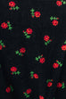 Vintage Cord Dirndl schwarz Rosen 60er Dirndl Frau M 40-42 Rockabilly rot S 36-38 schwarz Special vintageberlin.de
