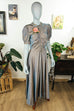40er Abendkleid Taft + Tasche Default Title 30er 40er Abendmode blau Frau S 36-38 Special vintageberlin.de