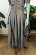 40er Abendkleid Taft + Tasche 30er 40er Abendmode blau Frau S 36-38 Special vintageberlin.de
