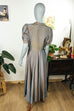 40er Abendkleid Taft + Tasche 30er 40er Abendmode blau Frau S 36-38 Special vintageberlin.de