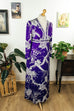 70er Jahre Abendkleid lila Boho 70er Abendmode Boho bunt Frau Hippie lila M 40-42 real-boho Schlager Special weiß vintageberlin.de