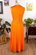 Vintage Schlager Kleid orange