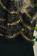 Vintage Abendkleid schwarz gold