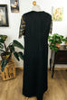 Vintage Abendkleid schwarz gold