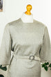 Rockabella Brokatkleid silber 60er Abendmode Frau grau L 44-46 real-rockabilly Rockabilly silber Special vintageberlin.de