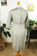 Rockabella Brokatkleid silber 60er Abendmode Frau grau L 44-46 real-rockabilly Rockabilly silber Special vintageberlin.de