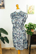 Rockabella Nylon Kleid blau grau