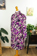 60s Disco Kleid lila kariert 60er 70er bunt Disco Frau lila M 40-42 real-disco Schlager Special vintageberlin.de