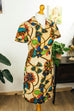 Schlagerkleid bunt Megakragen Default Title 60er 70er bunt Disco Frau M 40-42 real-disco Schlager Special vintageberlin.de