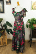 Hippie Maxikleid Blumen Default Title 70er Boho bunt Frau Hippie real-boho S 36-38 Schlager Special vintageberlin.de