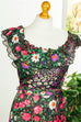 Hippie Maxikleid Blumen 70er Boho bunt Frau Hippie real-boho S 36-38 Schlager Special vintageberlin.de