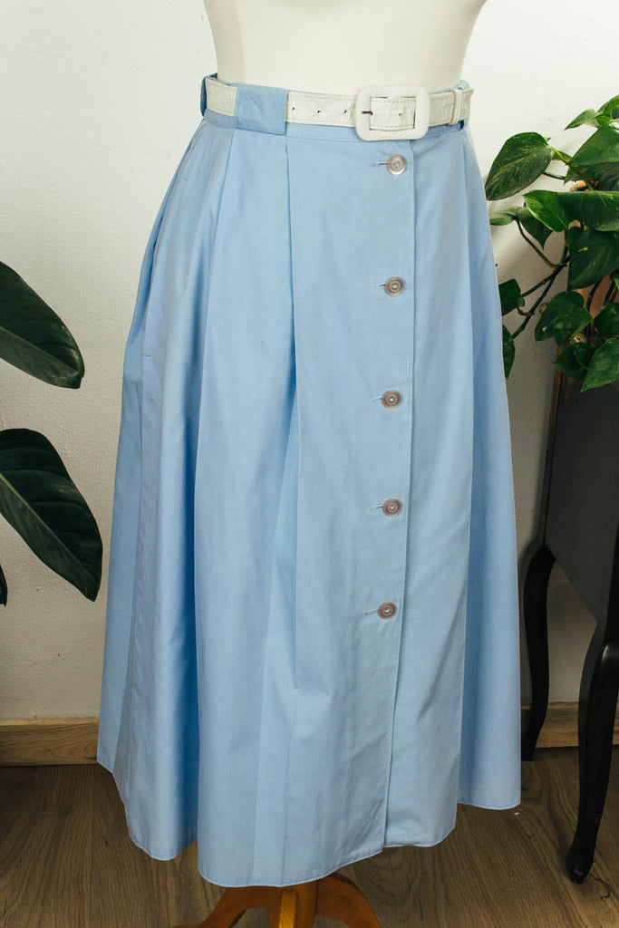 Vintage VEB DDR Rock hellblau Default Title 70er 80er blau DDR Frau Rockabilly S 36-38 Special vintageberlin.de