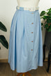 Vintage VEB DDR Rock hellblau Default Title 70er 80er blau DDR Frau Rockabilly S 36-38 Special vintageberlin.de