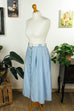 Vintage VEB DDR Rock hellblau 70er 80er blau DDR Frau Rockabilly S 36-38 Special vintageberlin.de