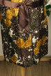 elegantes Sommerkleid braun Blumen