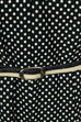 Stretchkleid schwarz-weiß Punkte