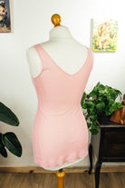 Perlon Unterkleid rosa