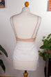 Vintage BH beige Vorderverschluss beige Frau Sekretärin XS 32-34 vintageberlin.de