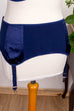 Hüftmieder tintenblau 60er 70er blau Frau M 40-42 Rockabilly Sekretärin Special vintageberlin.de