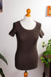 Armani Rippshirt braun Default Title 90er braun Designer Frau S 36-38 vintageberlin.de