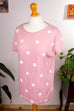 Shirt rosa Punkte 90er Frau M 40-42 rosa vintageberlin.de