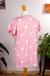 Shirt rosa Punkte 90er Frau M 40-42 rosa vintageberlin.de