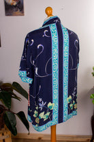 Vintage Cupro Bluse Muster