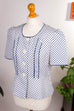 Vintage Bluse Polkadots