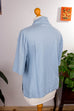Peter Hahn Seidenbluse taubenblau 90er blau Frau M 40-42 Sekretärin vintageberlin.de