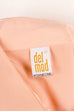 elegante Bluse apricot Falten 90er Boho Frau M 40-42 orange Rockabilly rosa Sekretärin vintageberlin.de