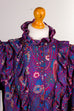 Rüschenbluse lila Muster
