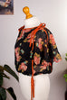 Vintage Crop Top schwarz orange