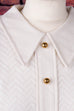 60s Discokleid weiß Zickzack