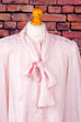 rosa Schluppenbluse mit Glitzer