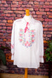 Boho Hippiebluse weiß bestickt Unisex Default Title 60er 70er Boho bunt Frau Hippie L 44-46 M 48-50 real-boho Special weiß vintageberlin.de