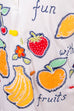 90s Oversize Shirt FRUITS 90er bunt Frau L 44-46 M 40-42 vintageberlin.de