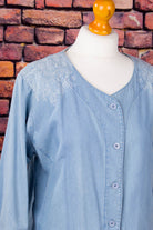 Vintage Denim Blusenjacke