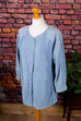 Vintage Denim Blusenjacke 90er blau Frau L 44-46 M 40-42 vintageberlin.de