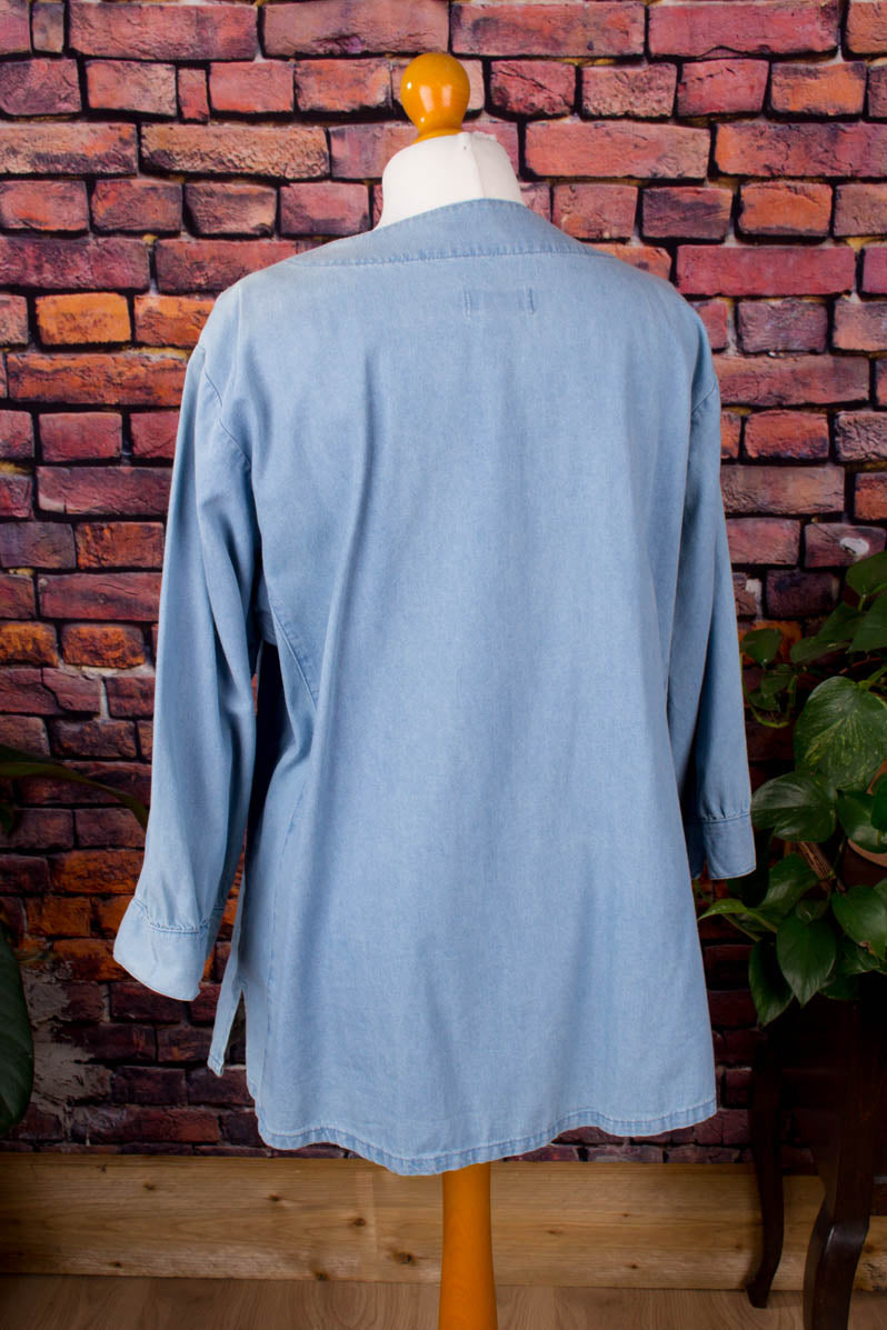 Vintage Denim Blusenjacke